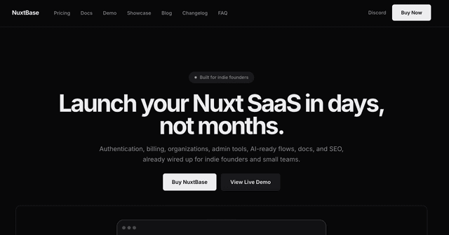 NuxtBase screenshot 1