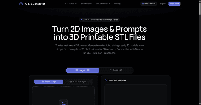 AI STL Generator screenshot 1