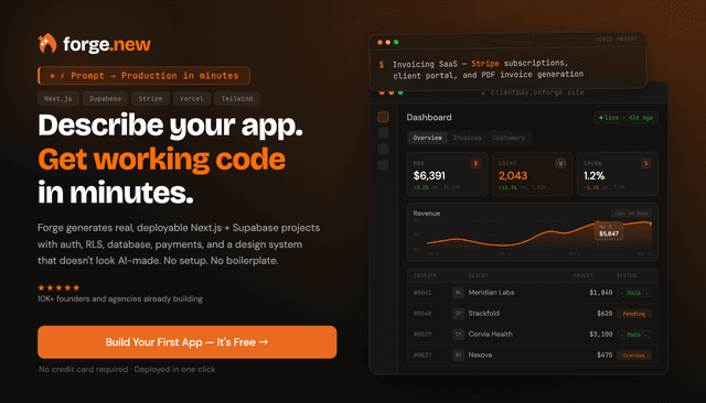 Forge screenshot 1