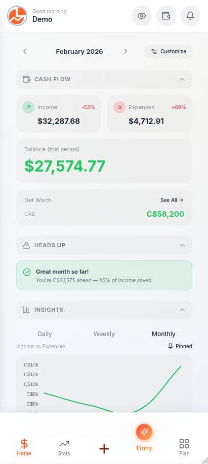 Fintrack screenshot 2