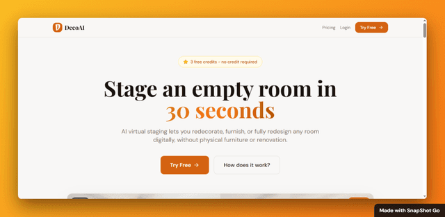 DecoAI - AI Virtual Staging screenshot 1