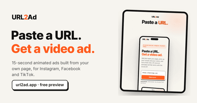URL2Ad screenshot 1
