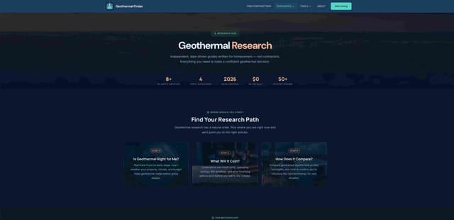 GeothermalFinder.com screenshot 2