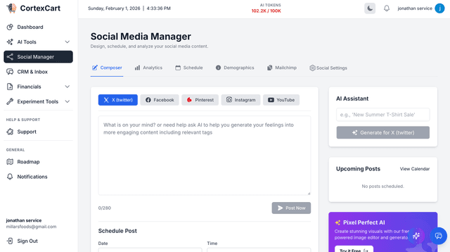 The AI Powered Analytics Dashboard for Ecommerce analytics screenshot 3