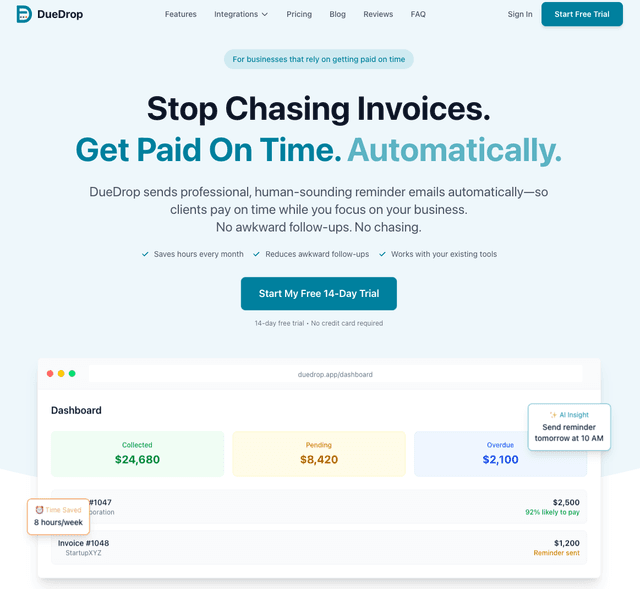 DueDrop screenshot 1