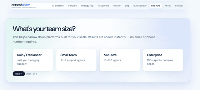 HelpDesk Picker screenshot 1