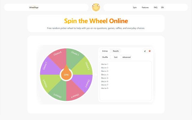 Spin the Wheel - Free Random Picker screenshot 1
