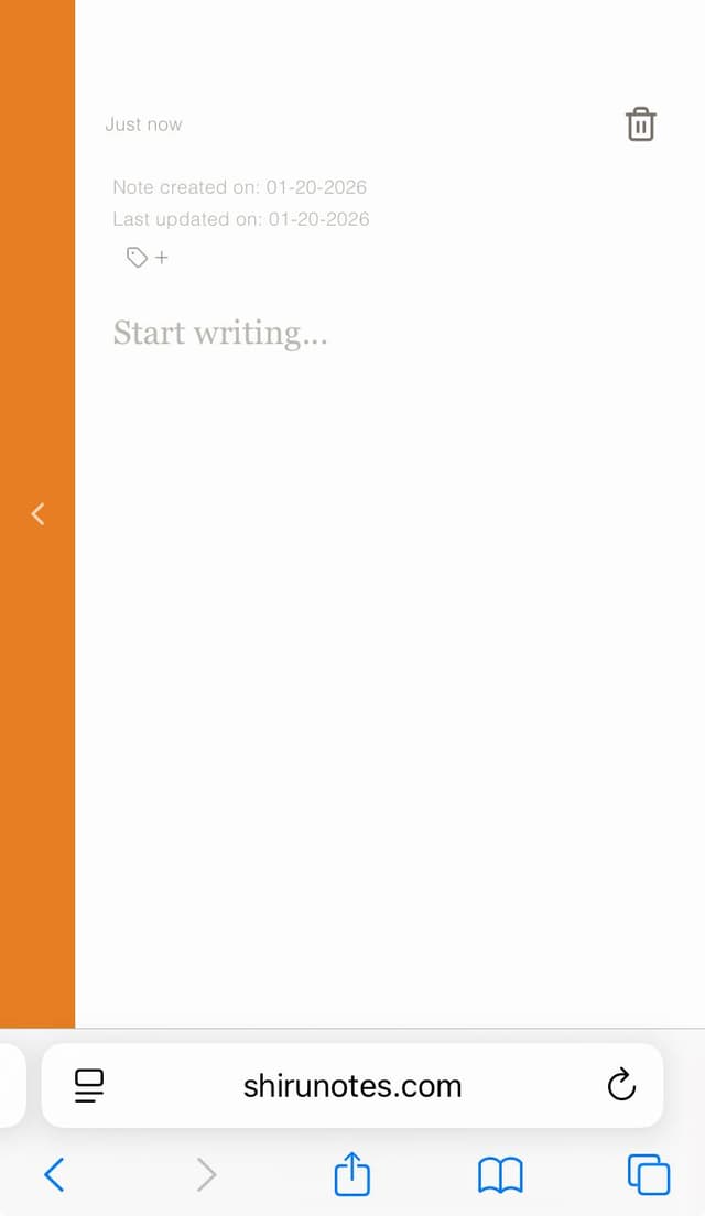Shiru Notes screenshot 1