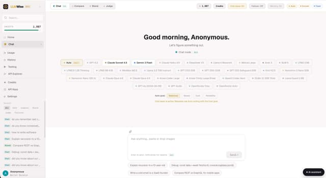 LLMWise screenshot 2