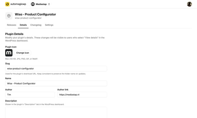 AutomagicWP screenshot 2