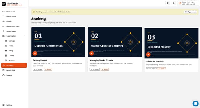 LoadWork screenshot 2