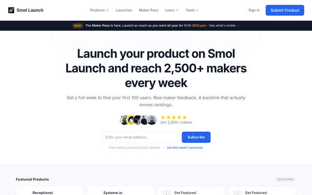 Smol Launch | Weekly Product Launches screenshot 1