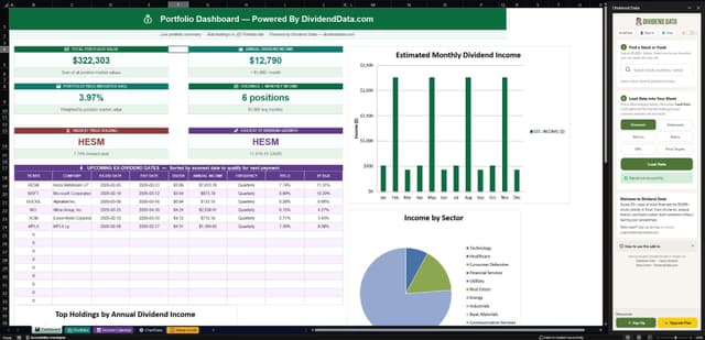 Dividend Data screenshot 2
