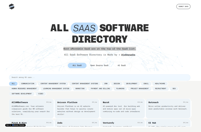 All SaaS Software screenshot 1