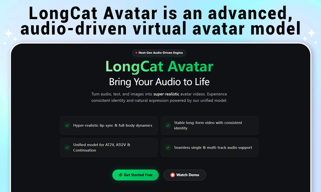 LongCat Avatar screenshot 2