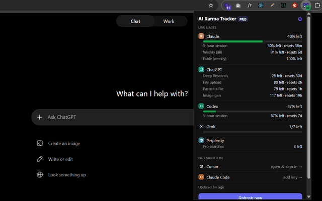 AI Karma Tracker screenshot 2