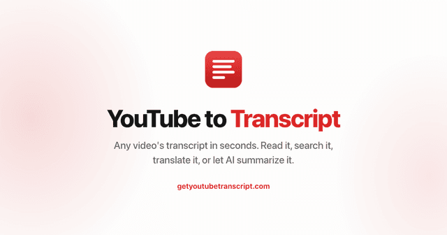 GetYouTubeTranscript screenshot 1