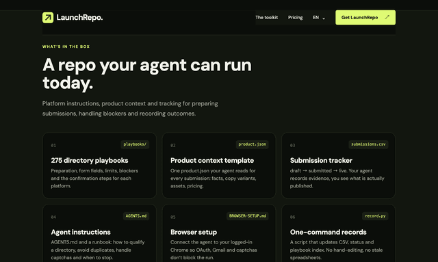 LaunchRepo screenshot 1