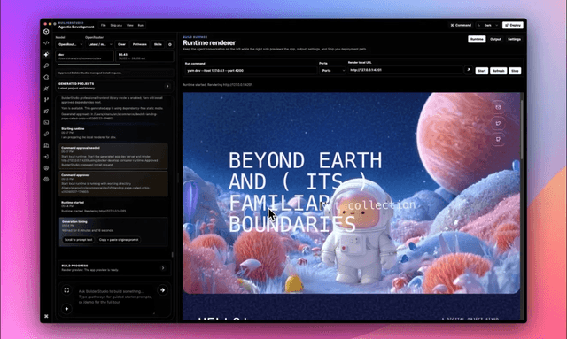 BuilderStudio screenshot 2