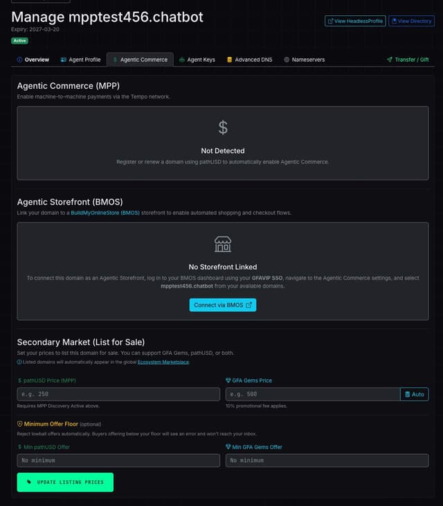 Headless Domain screenshot 1