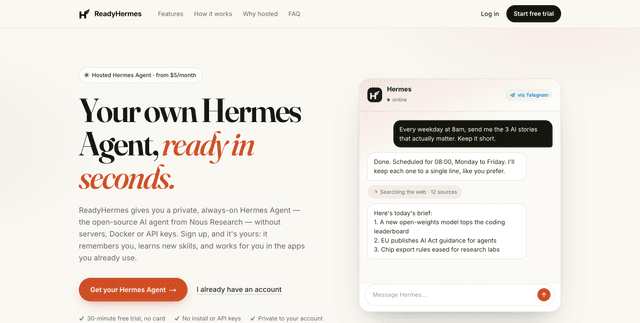 ReadyHermes screenshot 1