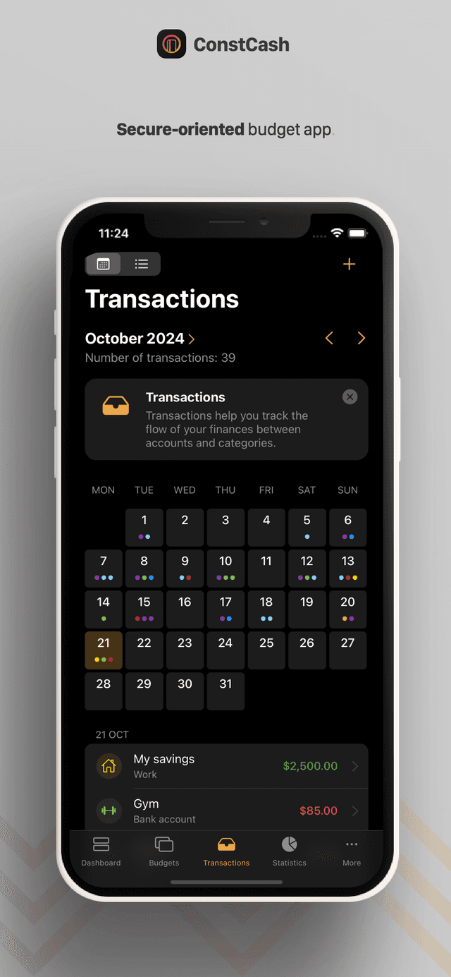 ConstCash: Budget Manager screenshot 2