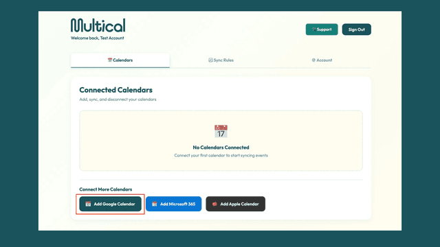 Multical screenshot 2