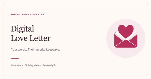 Digital Love Letter screenshot 1