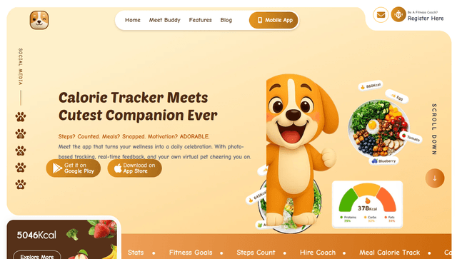 calorie tracker buddy screenshot 1