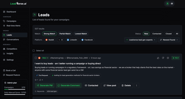Leadverse screenshot 4
