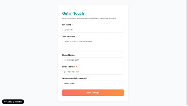 FormFlux screenshot 2