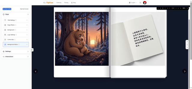 FlipFlow turns PDF, Word, and images into flipbooks. screenshot 6