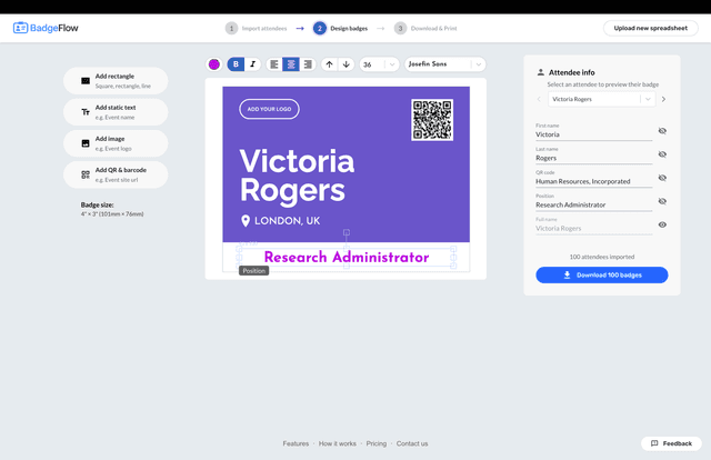 BadgeFlow screenshot 1