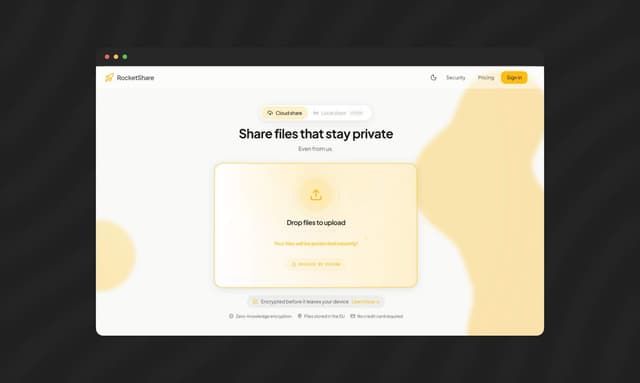 RocketShare screenshot 1