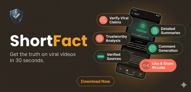 ShortFact | AI-Powered Fact-Checking for Viral Videos screenshot 3