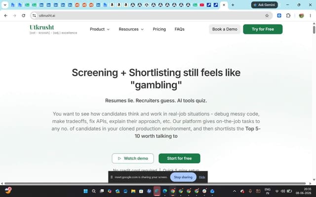 Utkrusht AI screenshot 1