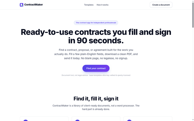 ContractMaker screenshot 1