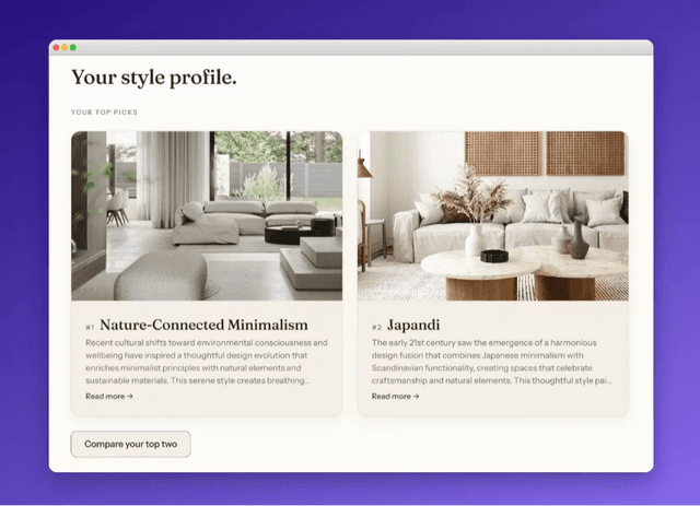 AI Interior Design advice screenshot 2