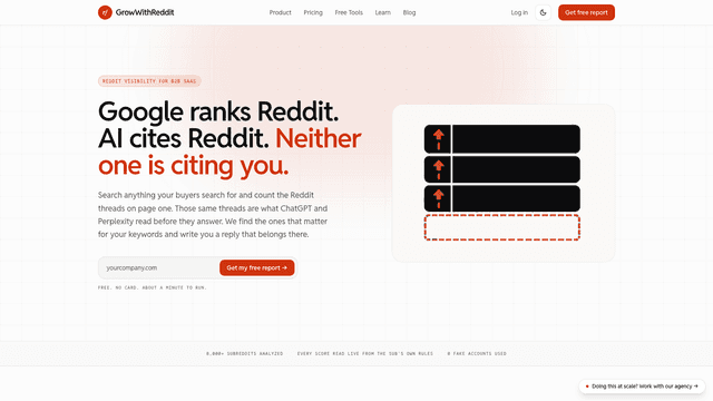 GrowWithReddit screenshot 1