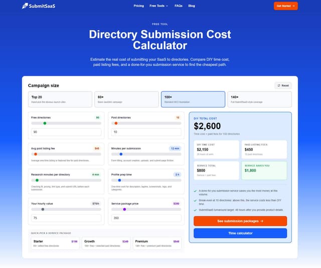 Cost Estimator screenshot 1