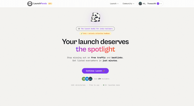 Launch Panda screenshot 1