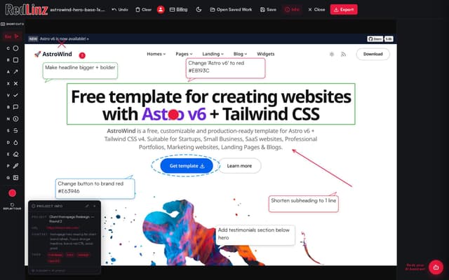 RedLinz screenshot 1