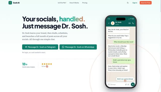 Sosh AI screenshot 1