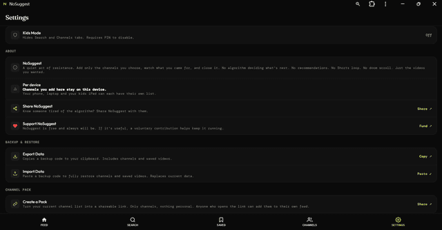 NoSuggest screenshot 5