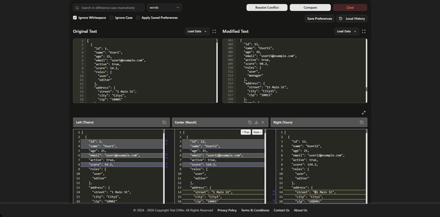 Text Differ screenshot 2