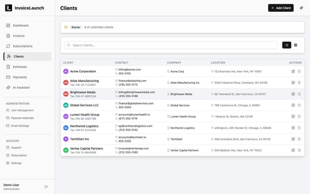 InvoiceLaunch screenshot 2