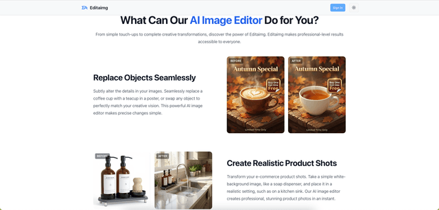 Editaimg: Edit and enhance photos with AI Image Editor screenshot 2