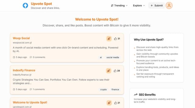 Upvote Spot screenshot 1