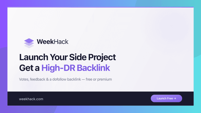 WeekHack screenshot 1