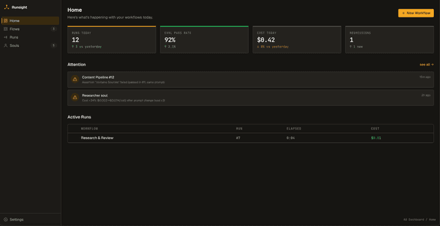 Runsight — YAML-first workflow engine for AI agents screenshot 5